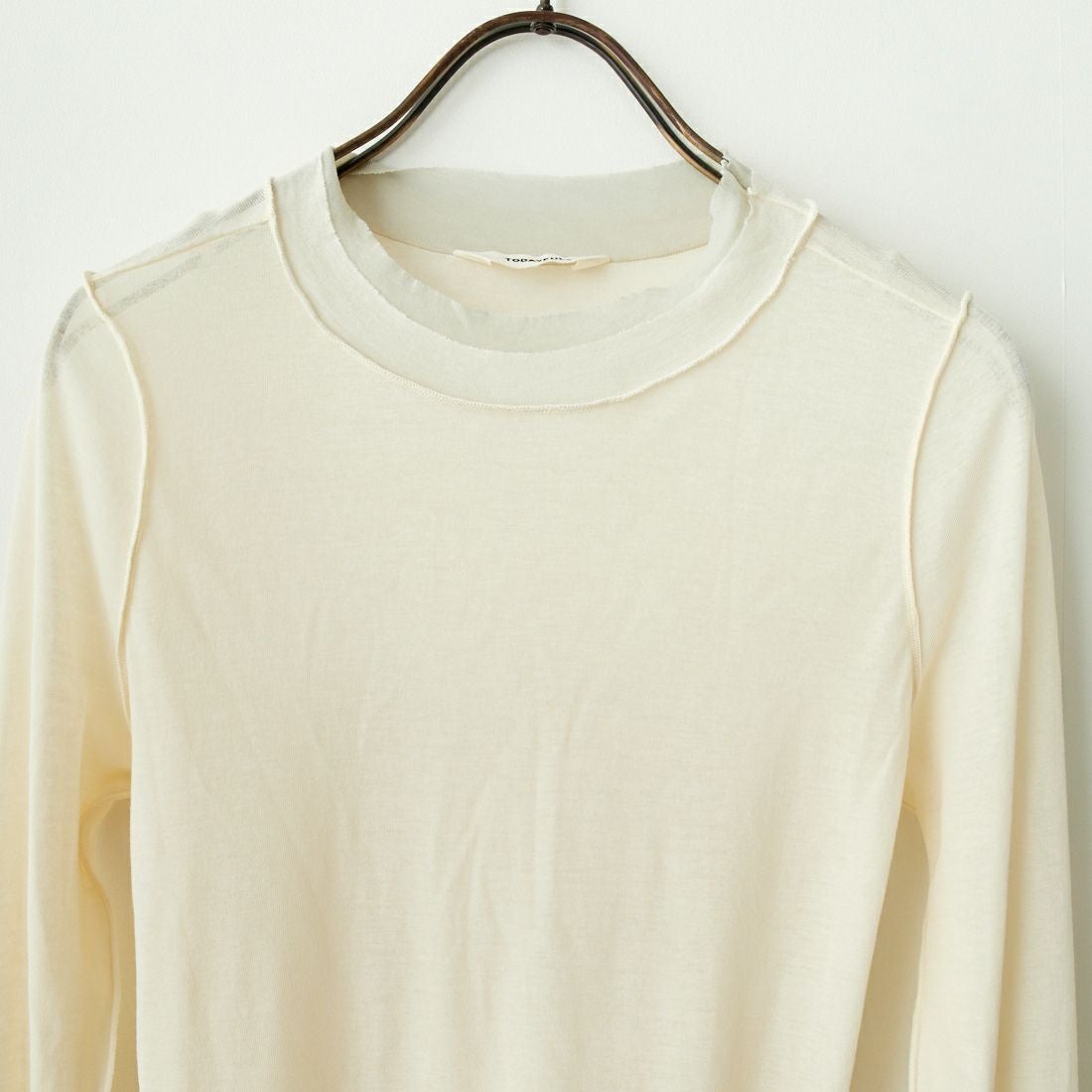 TODAYFUL [トゥデイフル] ハイゲージレイヤードロングTシャツ [12420606] ECRU