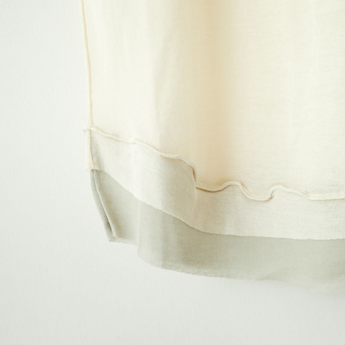 TODAYFUL [トゥデイフル] ハイゲージレイヤードロングTシャツ [12420606] ECRU