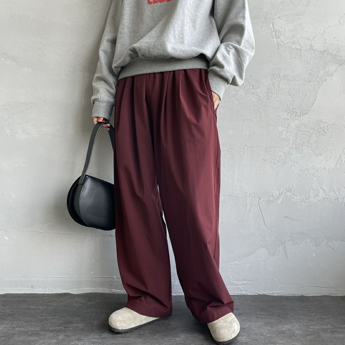 BURGANDY&&モデル身長：160cm 着用サイズ：F&&