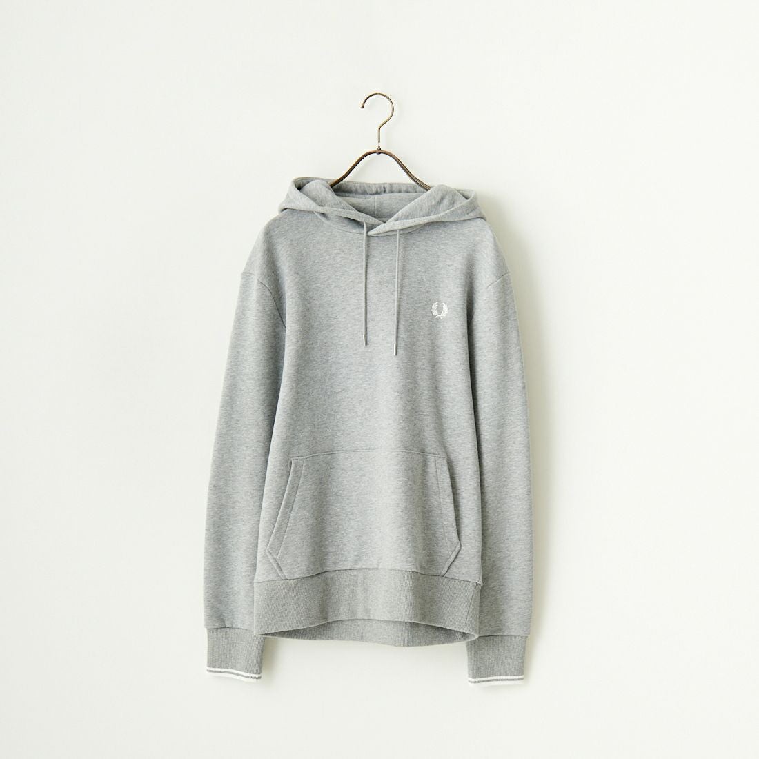 FRED PERRY [フレッドペリー] ワンポイントロゴ刺繍 スウェットパーカー [M2643] R49 STEEL