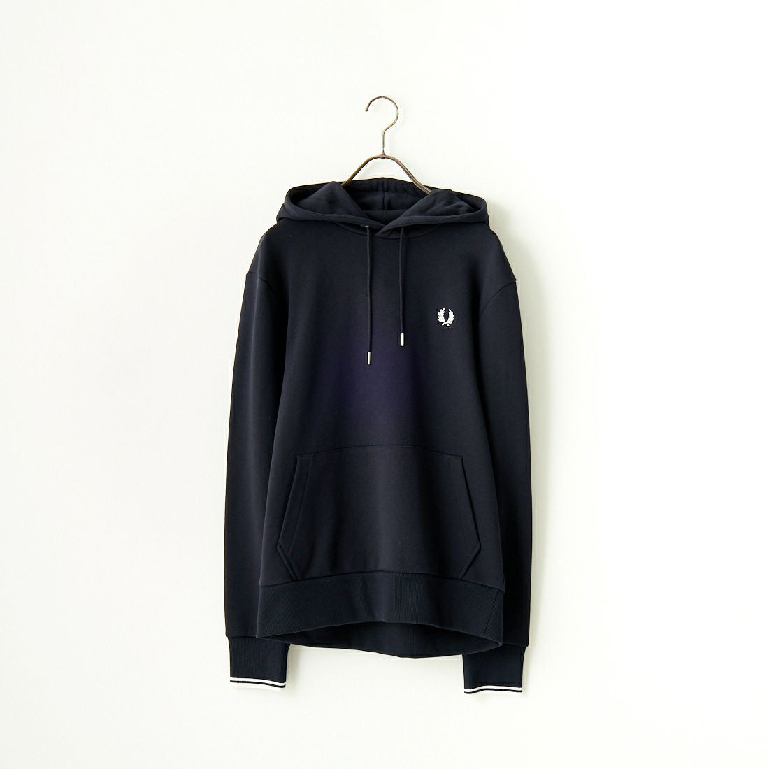FRED PERRY [フレッドペリー] ワンポイントロゴ刺繍 スウェットパーカー [M2643] 248 NAVY