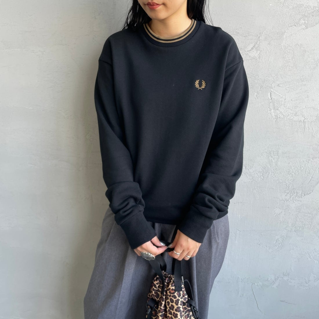 BLACK&&モデル身長：156cm 着用サイズ：S&&