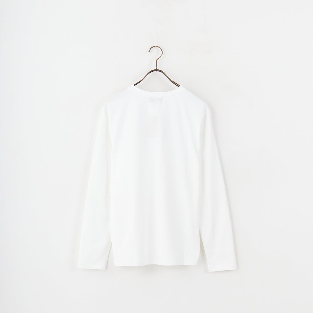 A.P.C. [アー・ペー・セー] ロゴ刺繍 長袖ポケットTシャツ [POCKET-EMB-T] 90 BLANC