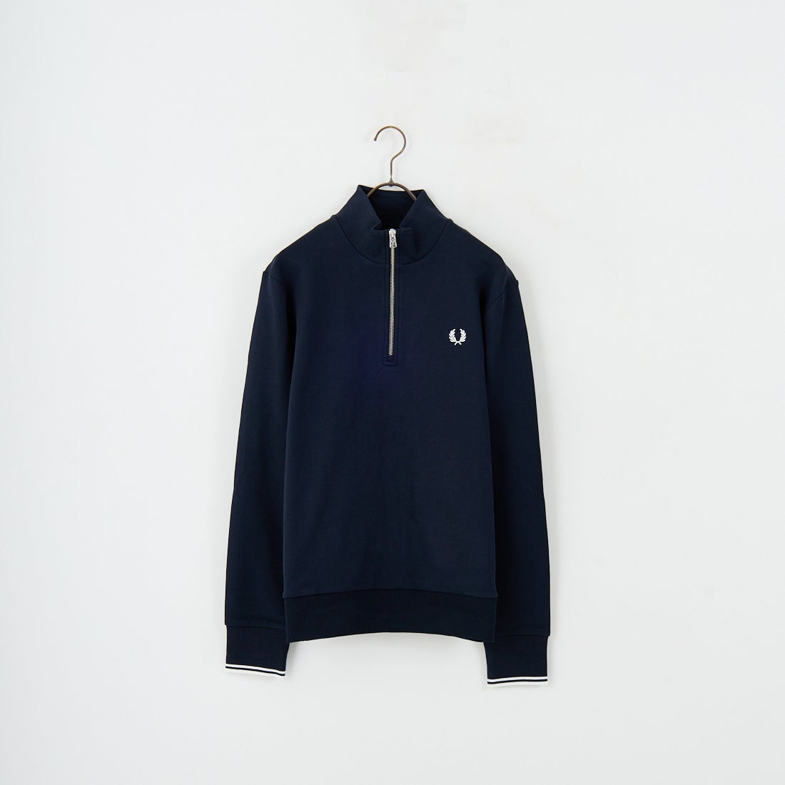 FRED PERRY [フレッドペリー] ワンポイントロゴ刺繍 ハーフジップ