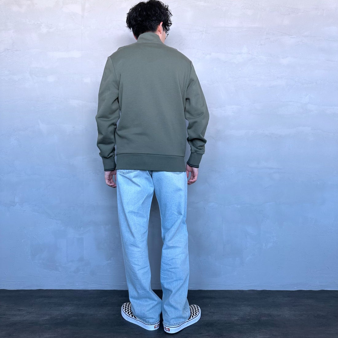 FRED PERRY [フレッドペリー] ワンポイントロゴ刺繍 ハーフジップ