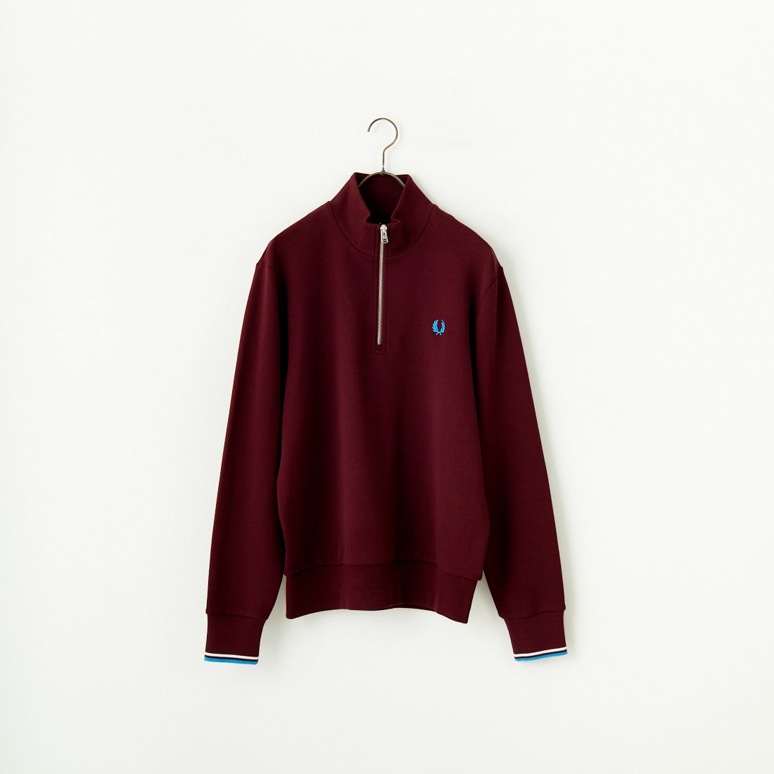 FRED PERRY [フレッドペリー] ワンポイントロゴ刺繍 ハーフジップスウェット [M3574] Z63 OXBLOO