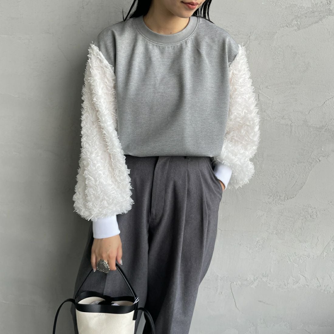 GRAY&&モデル身長：156cm 着用サイズ：F&&