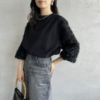 BLACK&&モデル身長：160cm 着用サイズ：F&&