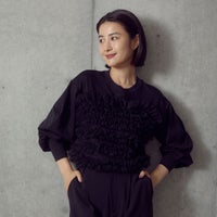 BLACK&&モデル身長：163cm 着用サイズ：F&&