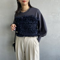 NAVY&&モデル身長：163cm 着用サイズ：F&&