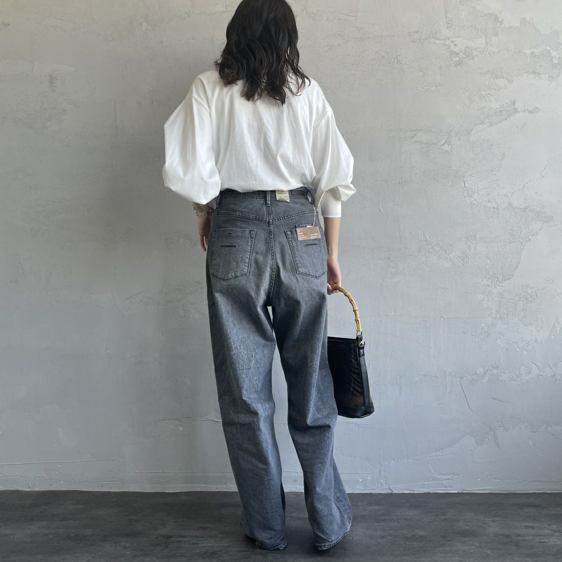 USINE [ユジーヌ] ピスチェドッキングプルオーバー [2430803] OFF WHITE &&モデル身長：160cm 着用サイズ：F&&