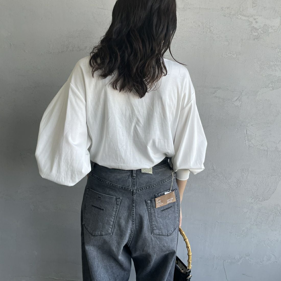 USINE [ユジーヌ] ピスチェドッキングプルオーバー [2430803] OFF WHITE &&モデル身長：160cm 着用サイズ：F&&