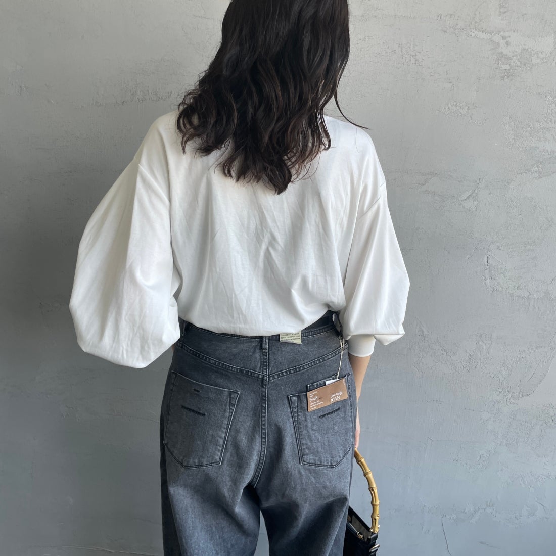 USINE [ユジーヌ] ピスチェドッキングプルオーバー [2430803] OFF WHITE &&モデル身長：160cm 着用サイズ：F&&