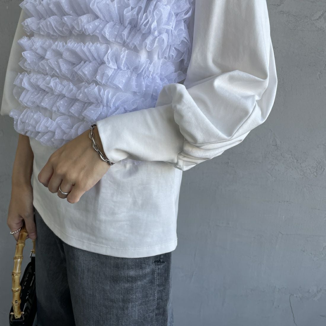 USINE [ユジーヌ] ピスチェドッキングプルオーバー [2430803] OFF WHITE