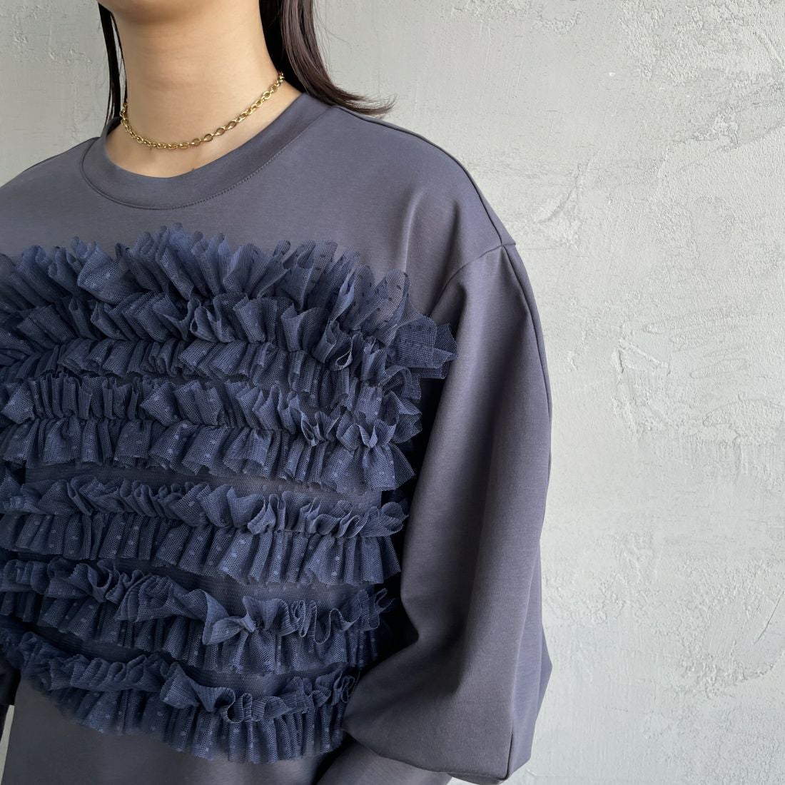 USINE [ユジーヌ] ピスチェドッキングプルオーバー [2430803] NAVY