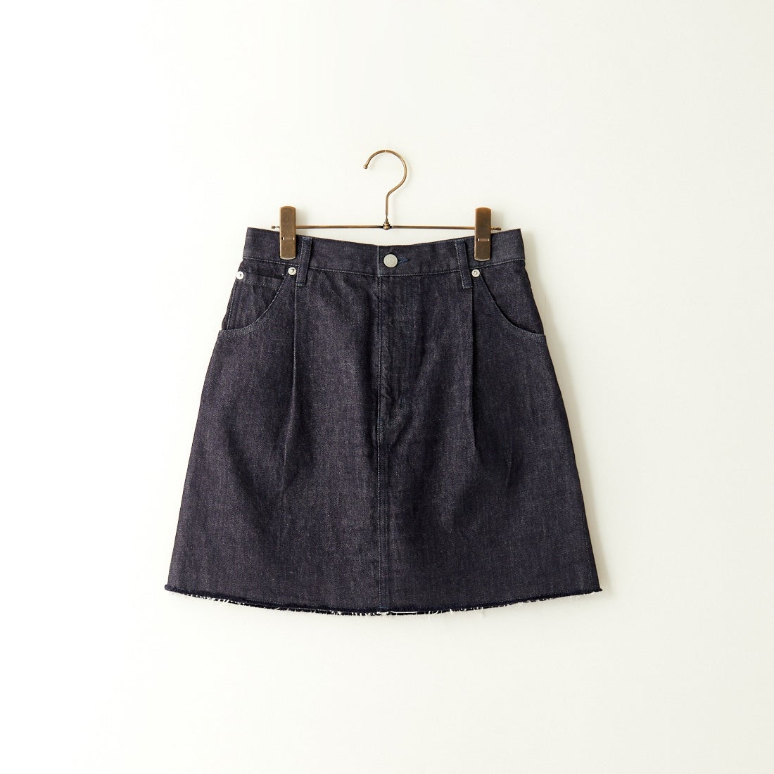 Americana × JEANS FACTORY [アメリカーナ × ジーンズファクトリー] 別注 カットオフデニムミニスカート [ASO-721-JF] ﾈｲﾋﾞｰ