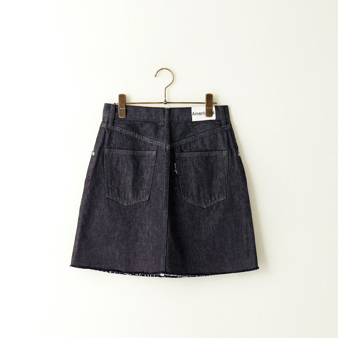 Americana × JEANS FACTORY [アメリカーナ × ジーンズファクトリー] 別注 カットオフデニムミニスカート [ASO-721-JF] ﾈｲﾋﾞｰ