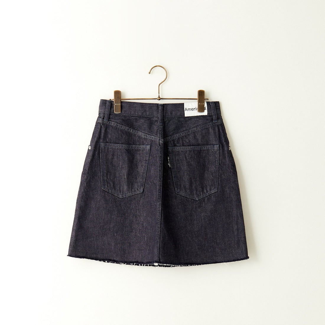 Americana × JEANS FACTORY [アメリカーナ × ジーンズファクトリー] 別注 カットオフデニムミニスカート [ASO-721-JF] ﾈｲﾋﾞｰ