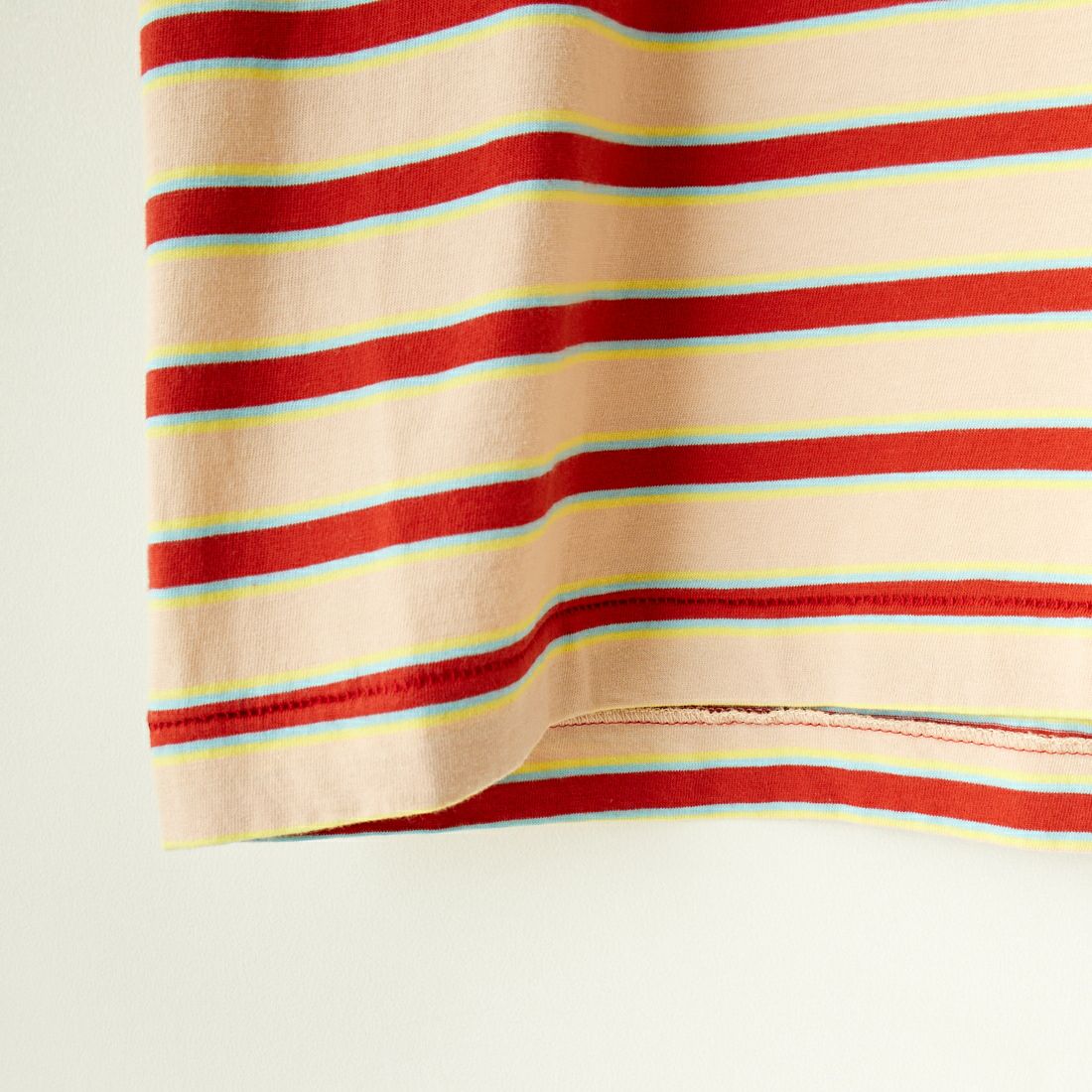 HOLIDAY [ホリデイ] スーパーファイン ショートスリーブボーダーTシャツ [24101107] BEIGE