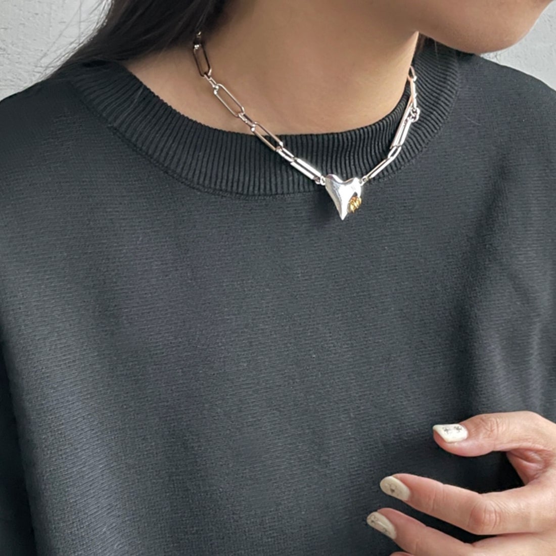 LAPUIS [ラピュイ] Coil Heartチョーカー [233-220104] ﾏﾙﾁ