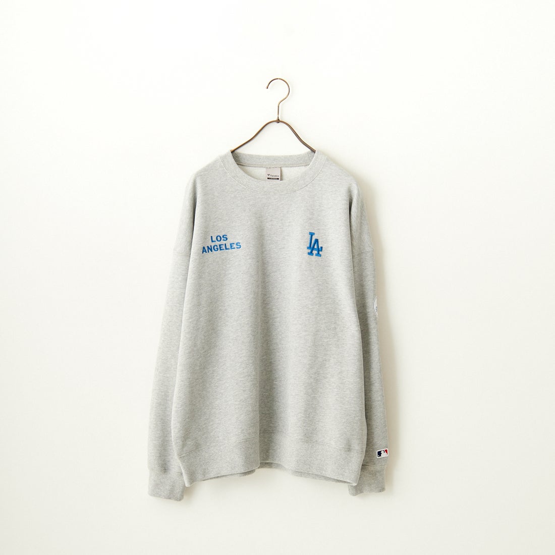 Fanatics [ファナティクス] 別注 MLBロゴ刺繍 クルーネックスウェット [OT0524FW0002-JF] GRY LA