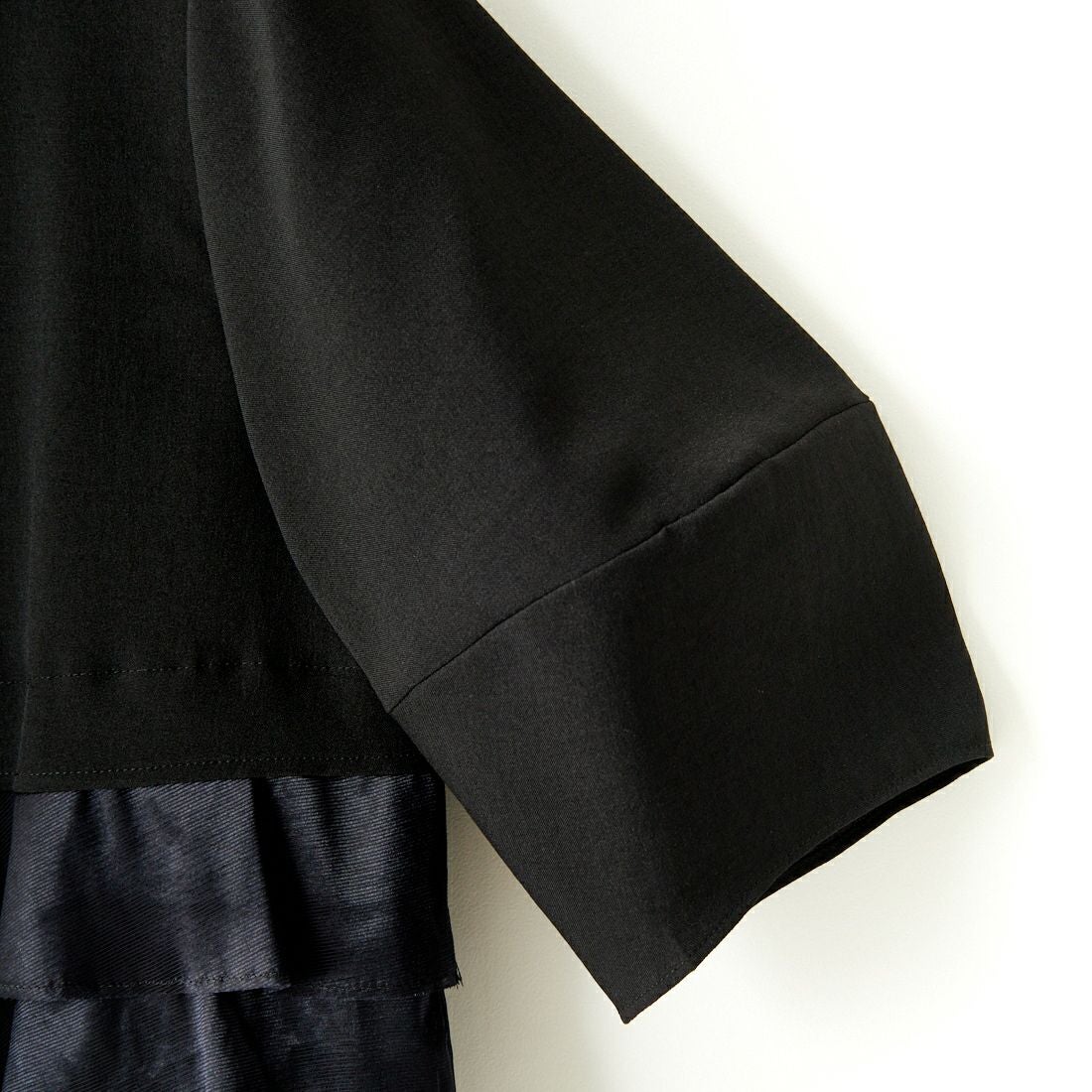 Jeans Factory Clothes [ジーンズファクトリークローズ] グロッシーペプラムシャツブラウス [7643383] BLACK