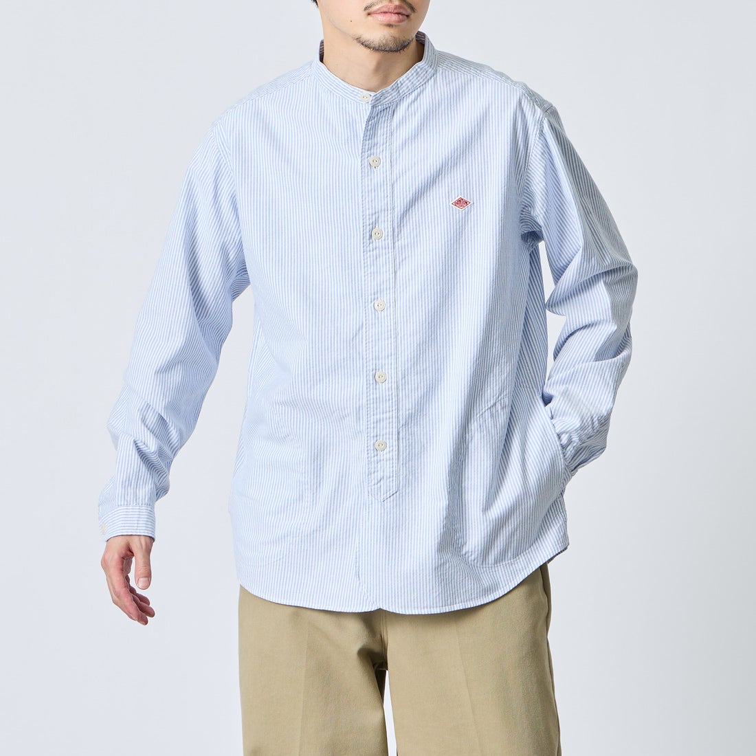 DANTON [ダントン] オックスフォード バンドカラーシャツ [DT-B0280OXP