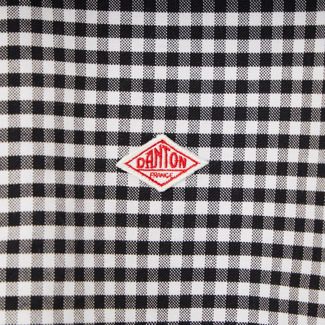 DANTON [ダントン] オックスフォード ラウンドカラーシャツ [DT-B0282OXP] BK/WH GNGM