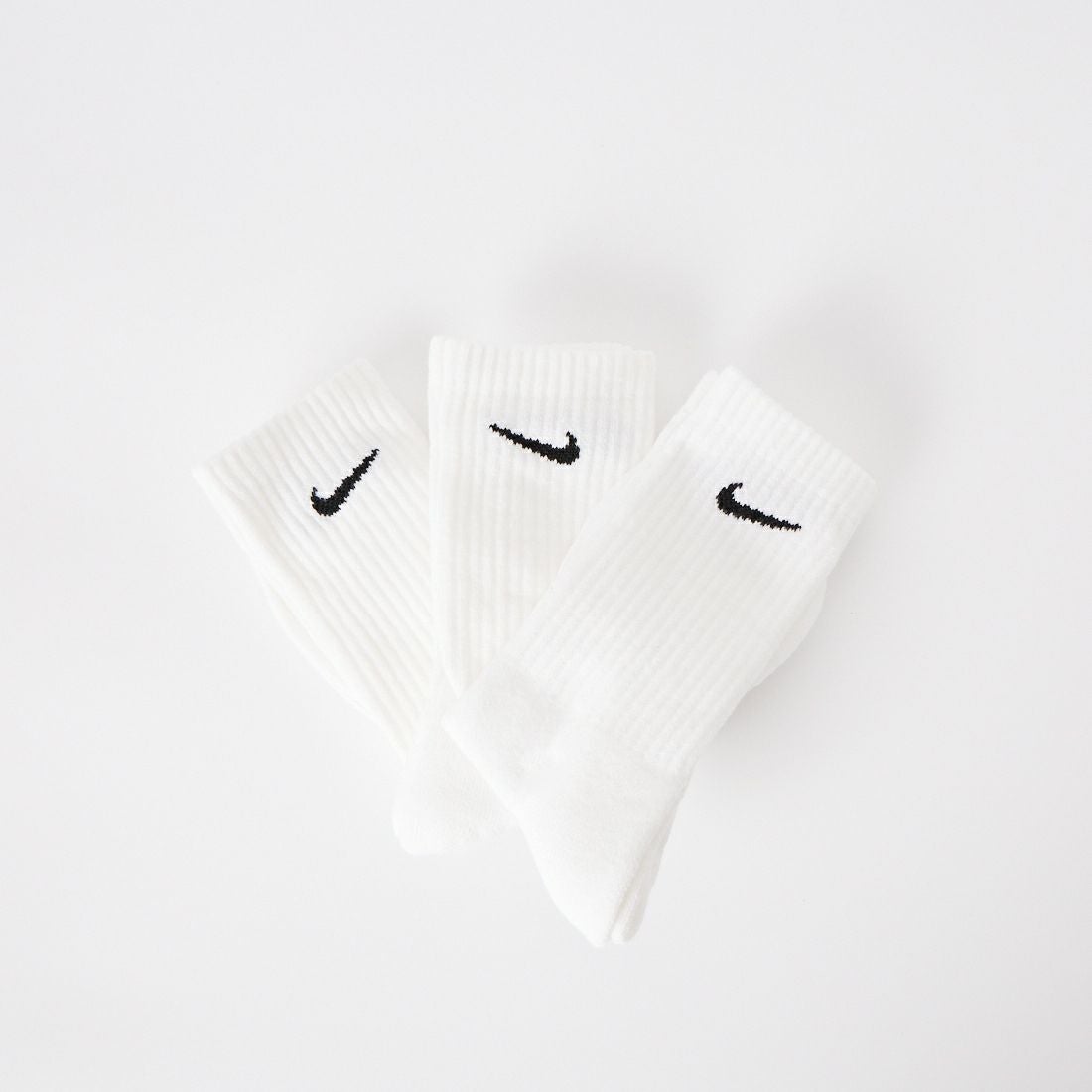 NIKE [ナイキ] クッションクルーソックス [SX7664] 100 ﾎﾜｲﾄ/