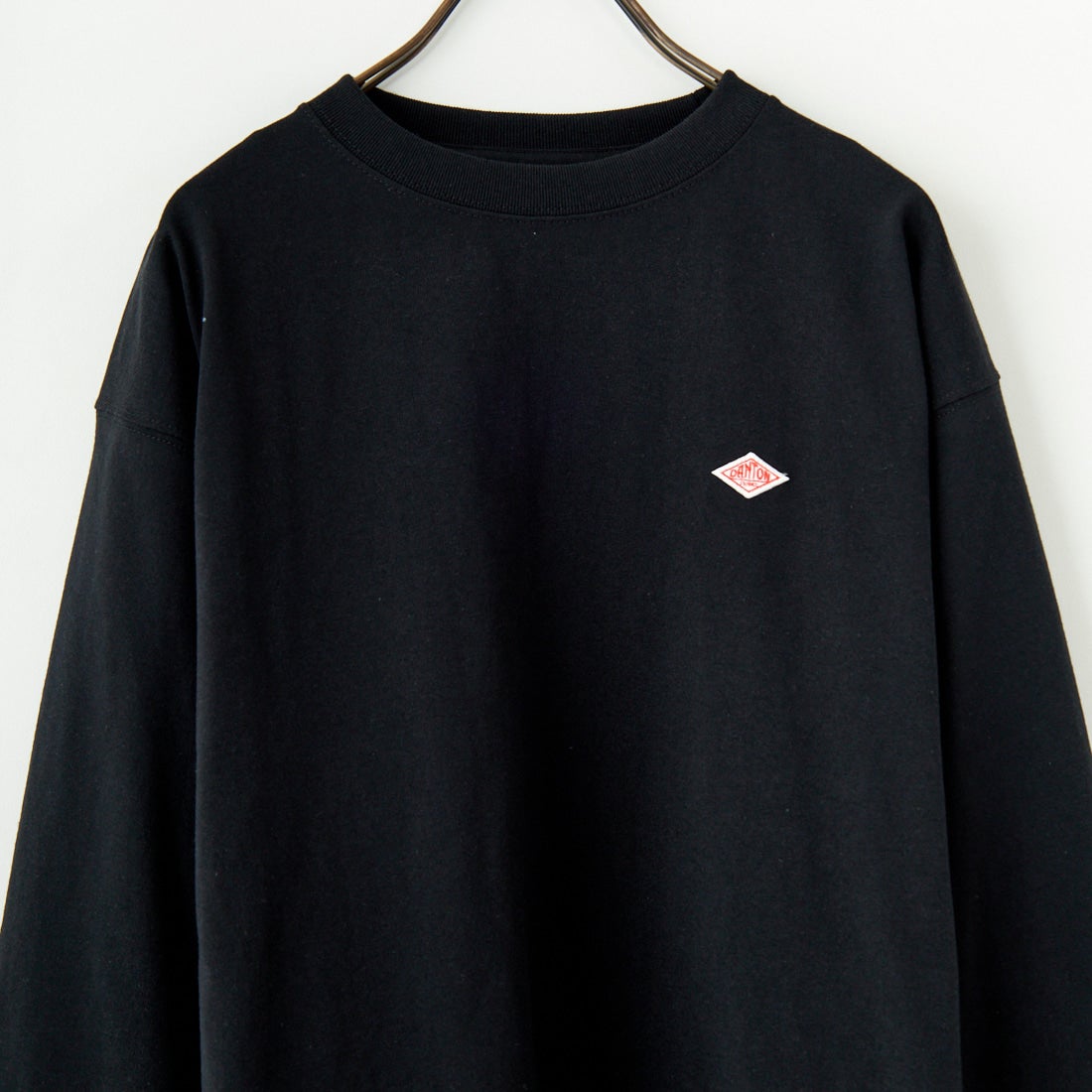 DANTON [ダントン] プレーン ロングスリーブTシャツ [DT-C0200TCB] BLACK
