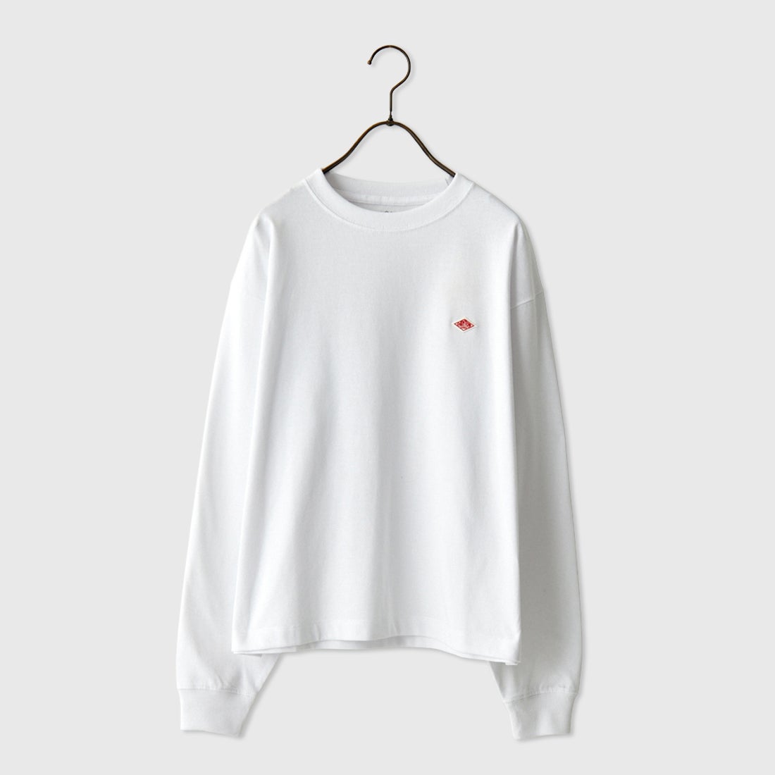 DANTON [ダントン] プレーン ロングスリーブTシャツ [DT-C0200TCB] WHITE