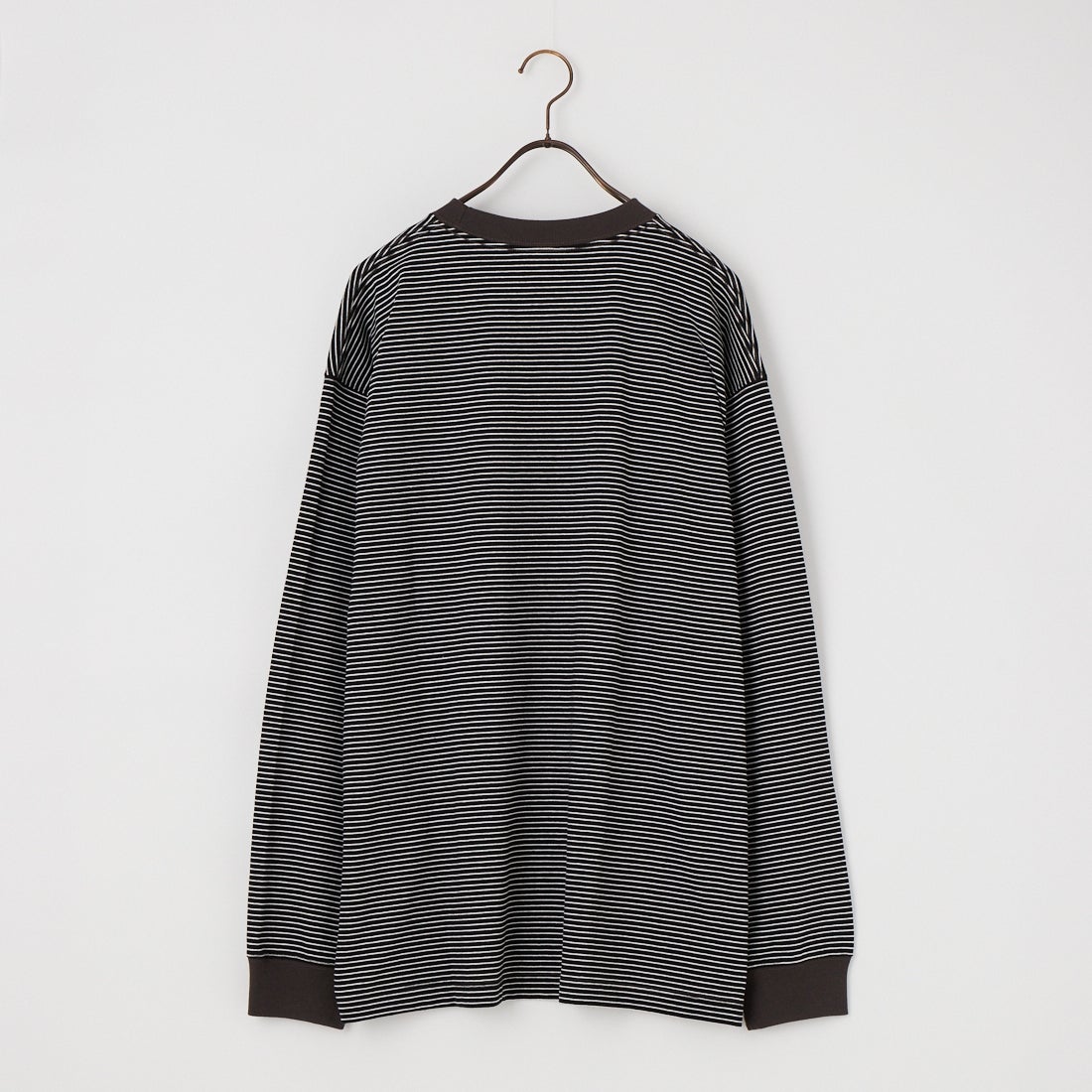 DANTON [ダントン] ストライプ ロングスリーブTシャツ [DT-C0200TCB] BLACK/WHIT