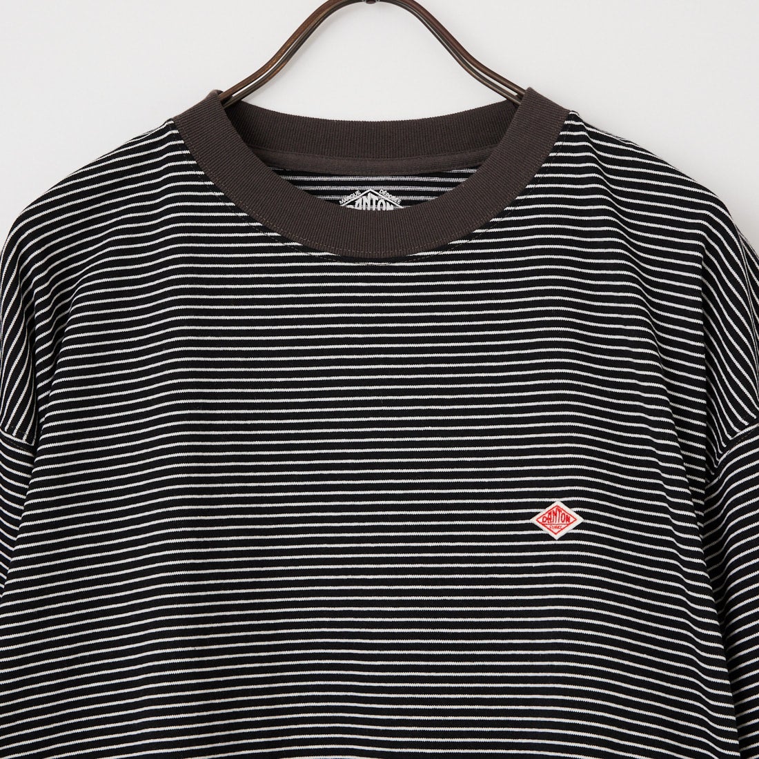 DANTON [ダントン] ストライプ ロングスリーブTシャツ [DT-C0200TCB] BLACK/WHIT