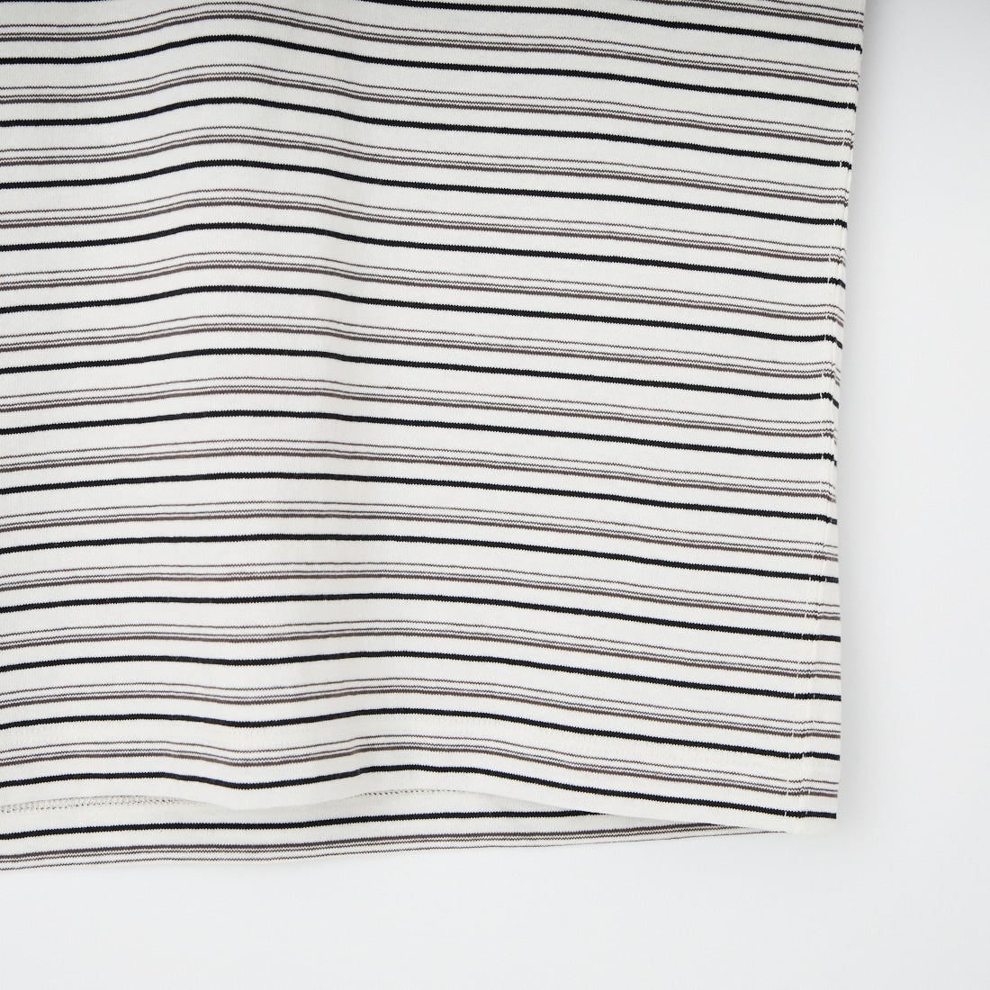 DANTON [ダントン] ストライプ ロングスリーブTシャツ [DT-C0200TCB] ECR/BK MLT