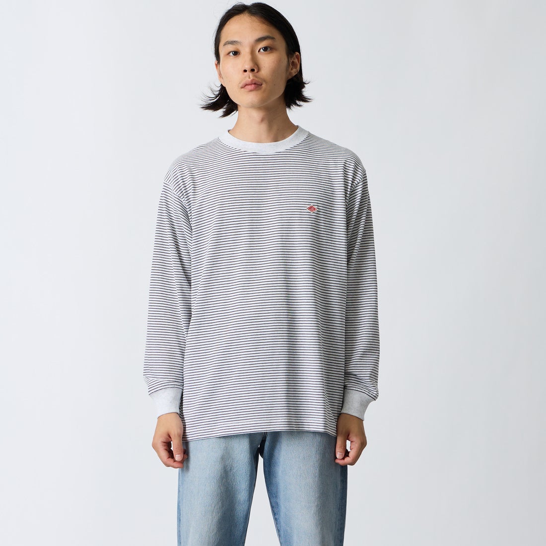 DANTON [ダントン] ストライプ ロングスリーブTシャツ [DT-C0200TCB
