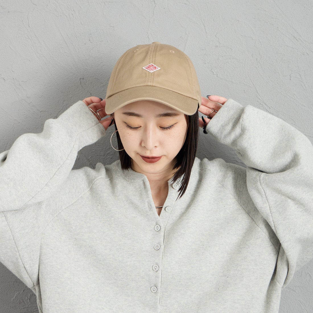 DANTON [ダントン] コットンツイル6パネルキャップ [DT-H0227TKC] BEIGE