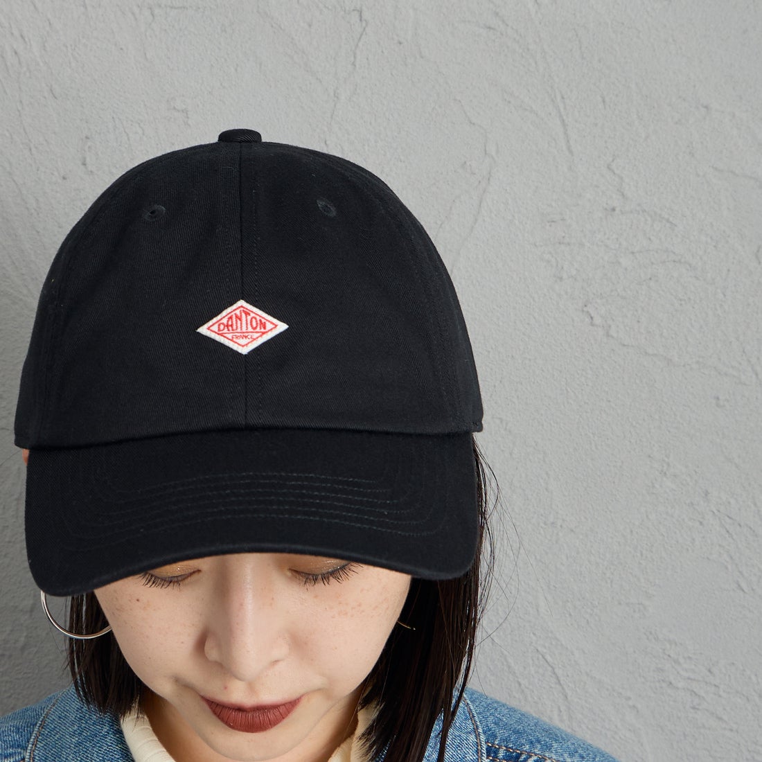 DANTON [ダントン] コットンツイル6パネルキャップ [DT-H0227TKC] BLACK