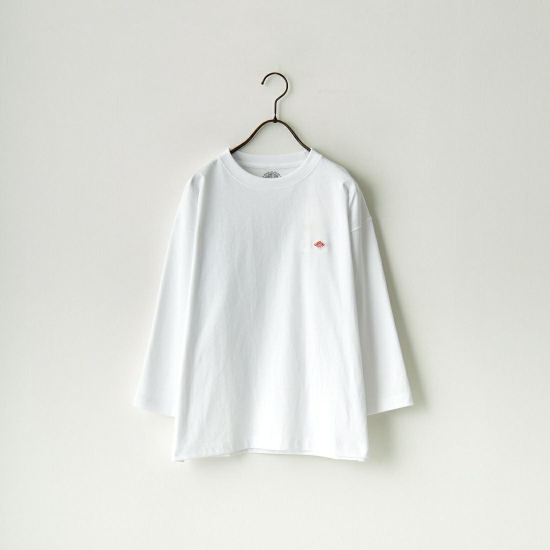 DANTON [ダントン] ソリッド クルーネックプルオーバー [DT-C0131TCB] WHITE