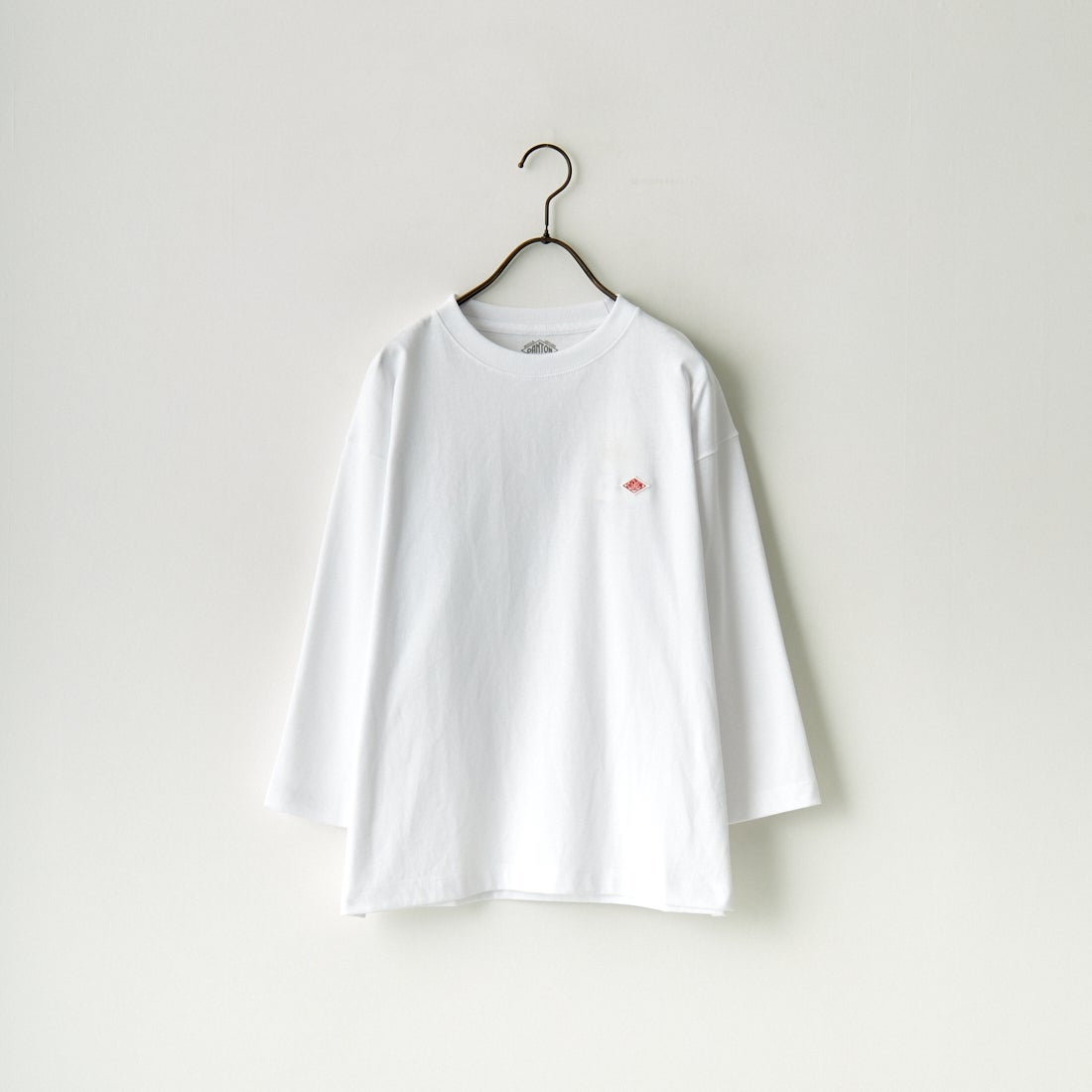 DANTON [ダントン] ソリッド クルーネックプルオーバー [DT-C0131TCB] WHITE