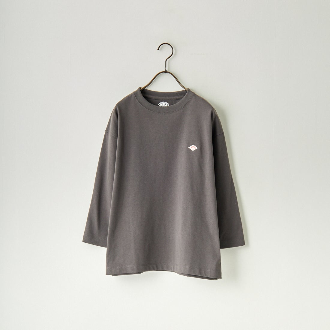 DANTON [ダントン] ソリッド クルーネックプルオーバー [DT-C0131TCB] COAL GREY