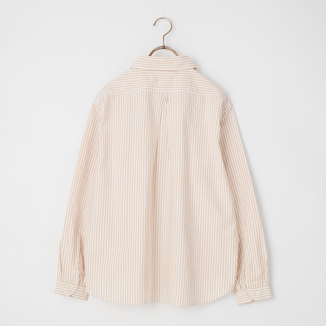 DANTON [ダントン] ラウンドカラー オックスフォードシャツ [DT-B0281OXP] BEG/WHT ST
