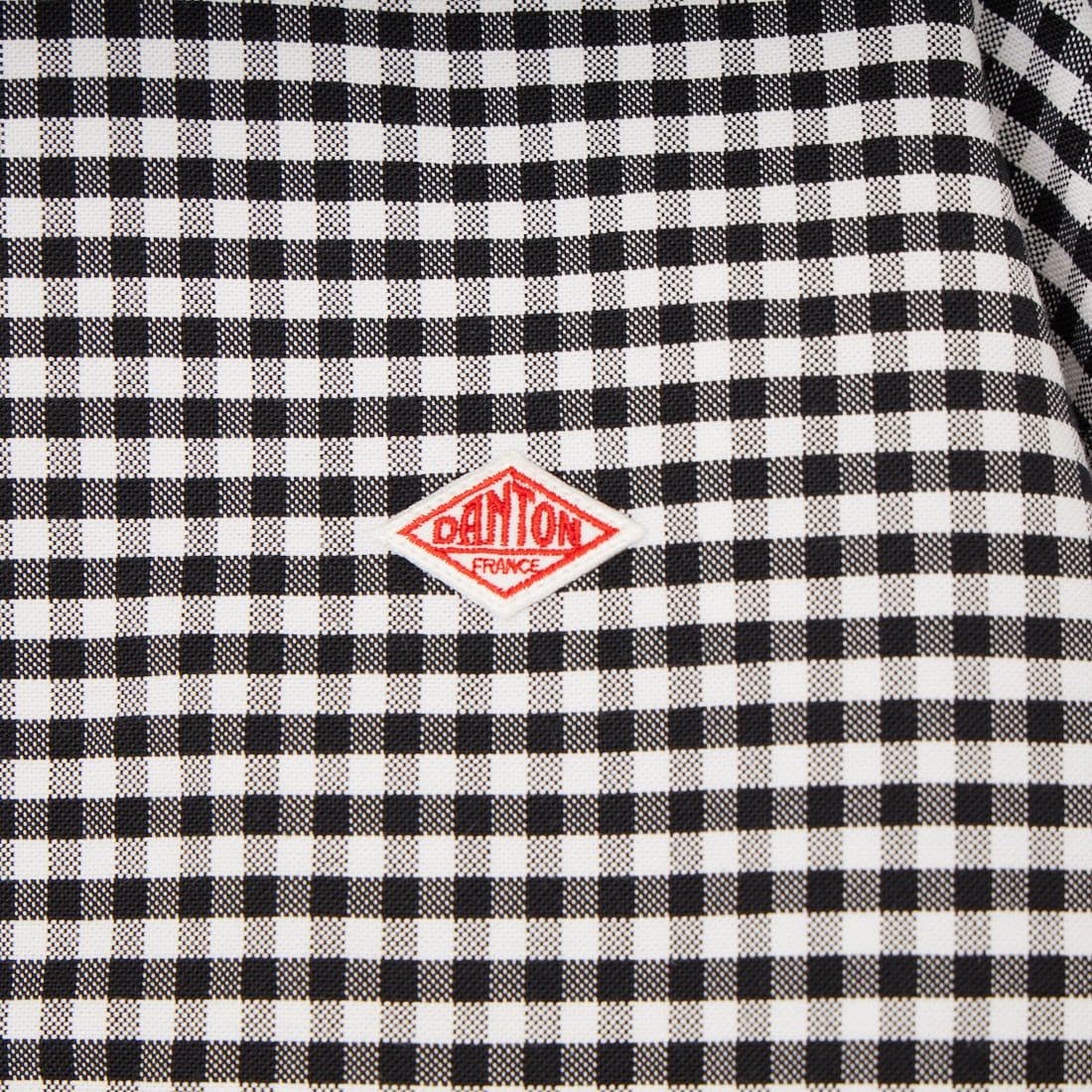DANTON [ダントン] ラウンドカラー オックスフォードシャツ [DT-B0281OXP] BLK/WHT GN