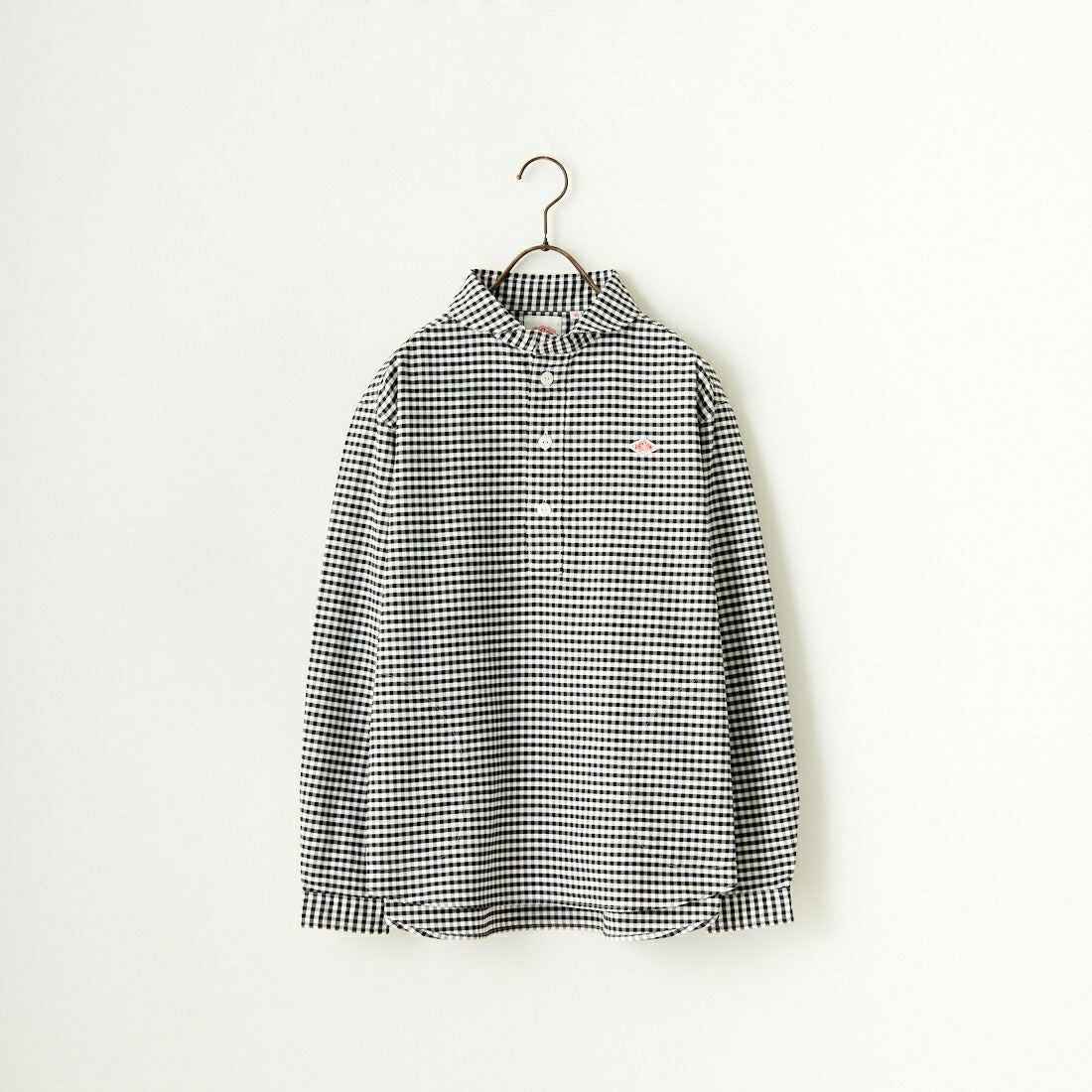 DANTON [ダントン] ラウンドカラー オックスフォードシャツ [DT-B0281OXP] BLK/ECR GN