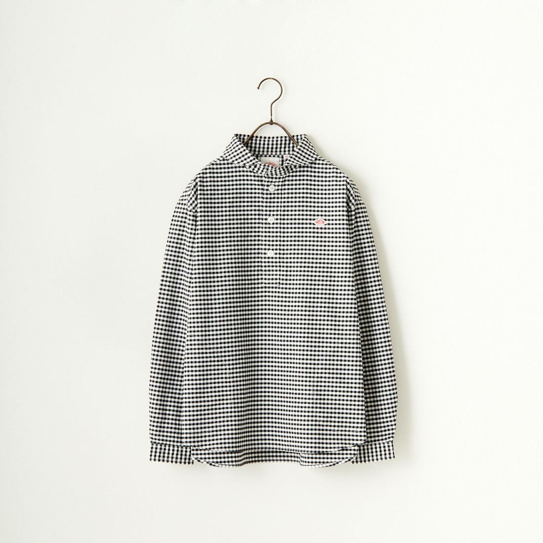 DANTON [ダントン] ラウンドカラー オックスフォードシャツ [DT-B0281OXP] BLK/ECR GN