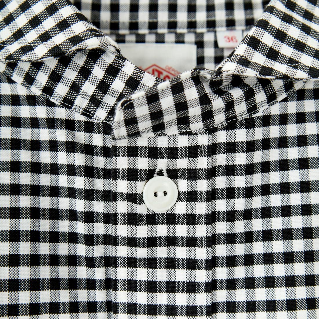 DANTON [ダントン] ラウンドカラー オックスフォードシャツ [DT-B0281OXP] BLK/ECR GN