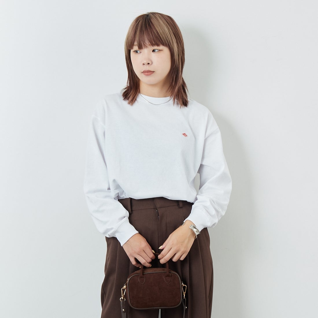 WHITE&&モデル身長：167cm 着用サイズ：S&&
