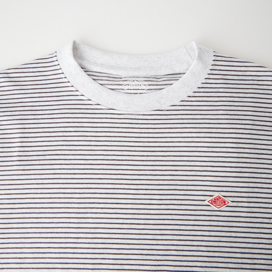 DANTON [ダントン] ボーダー ロングスリーブTシャツ [DT-C0269TCB] H.WH/CHARC