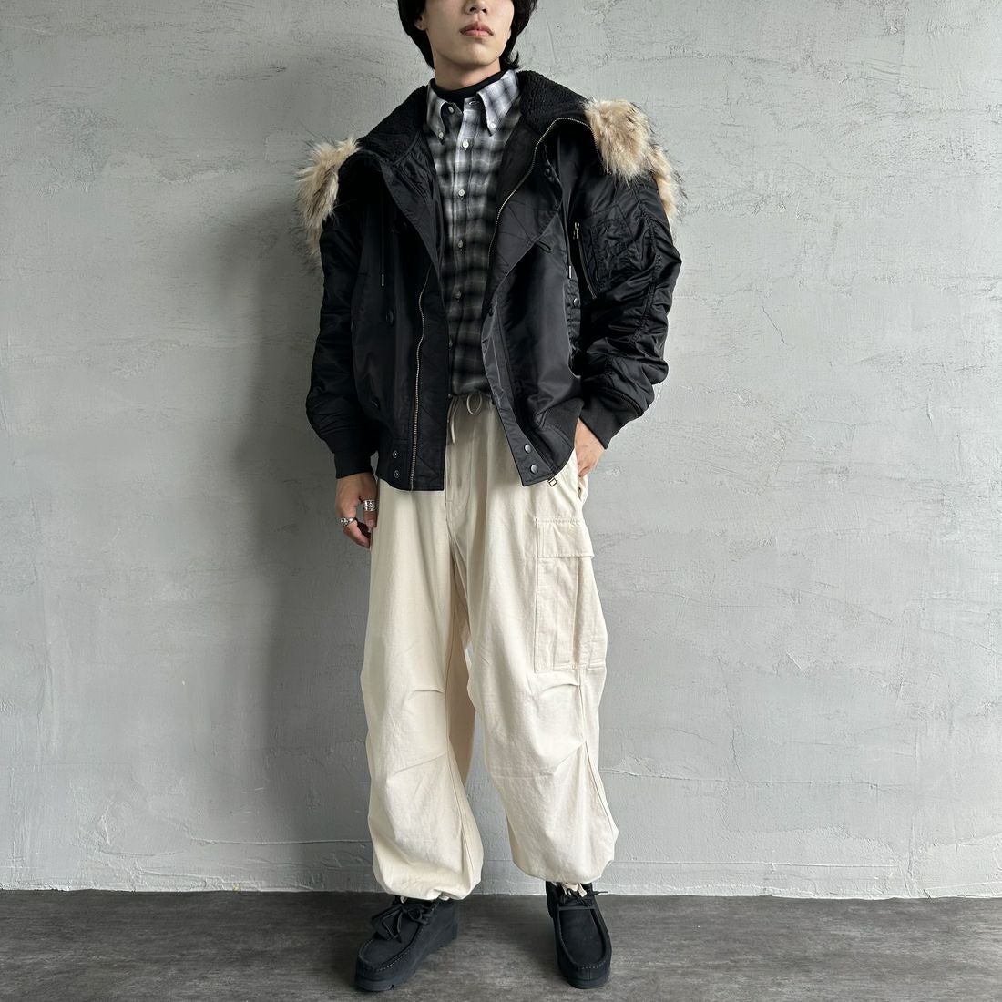 MILITARY [ミリタリー] 別注 N-2B オーバーサイズフライトジャケット