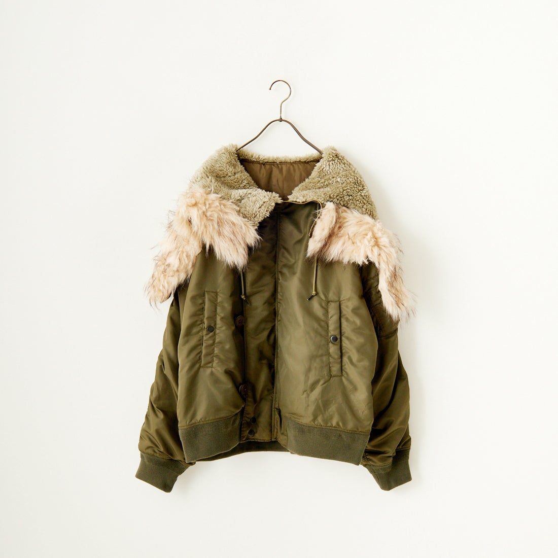 MILITARY [ミリタリー] 別注 N-2B オーバーサイズフライトジャケット [T-24789002-JF] KHAKI