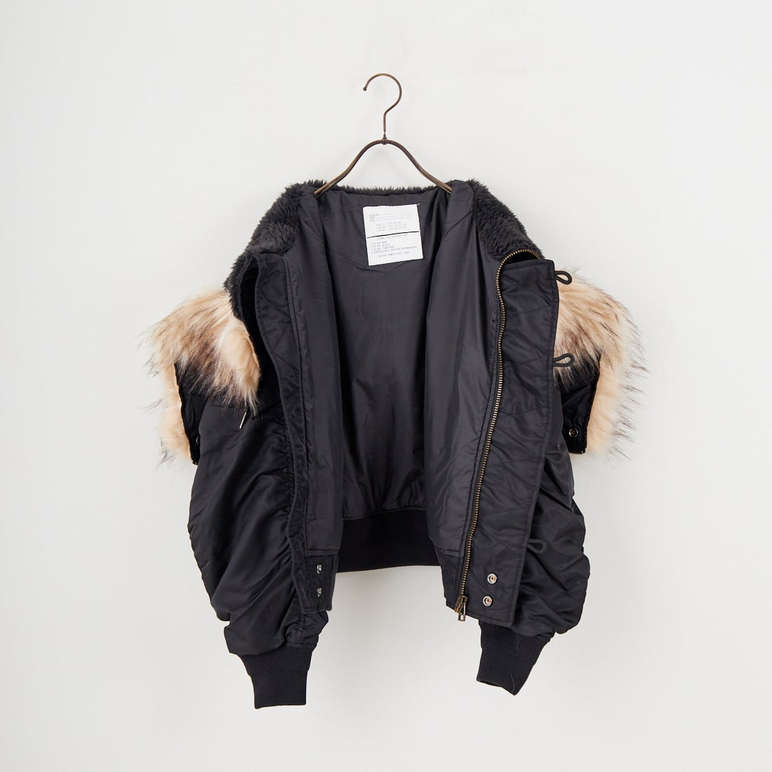 MILITARY [ミリタリー] 別注 N-2B オーバーサイズフライトジャケット [T-24789002-JF] BLACK